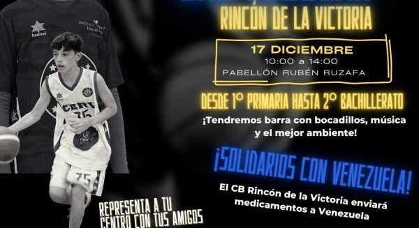 Rincón de la Victoria celebrará el V Torneo 3x3 escolar de baloncesto el 17 de diciembre con más de 100 jóvenes