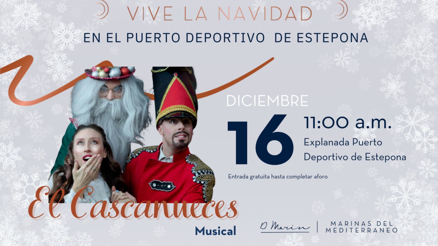 El espectáculo musical 'El Cascanueces' llega al Puerto Deportivo de Estepona