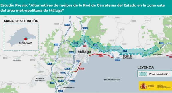 Licitan la redacción del estudio previo de alternativas para mejorar la A-7 en la provincia de Málaga 