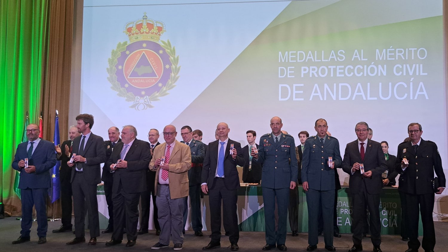 El Consorcio Provincial de Bomberos de Málaga recibe la Medalla de Plata al Mérito de Protección Civil de Andalucía