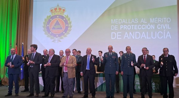 El Consorcio Provincial de Bomberos de Málaga recibe la Medalla de Plata al Mérito de Protección Civil de Andalucía