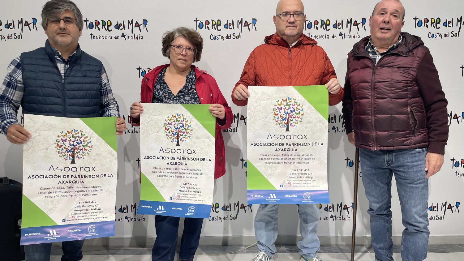 La Asociación de Párkinson de la Axarquía llevará a cabo parte de su actividad en Torre del Mar