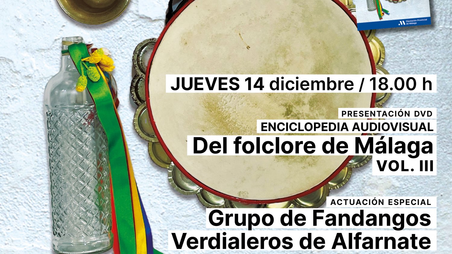 La Diputación completa la Enciclopedia Audiovisual del Folclore de Málaga con la entrega del tercer volumen