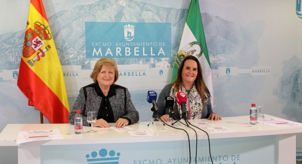 Los jardines de la sede municipal del Distrito de Nueva Andalucía en Marbella acogen un mercado navideño solidario 