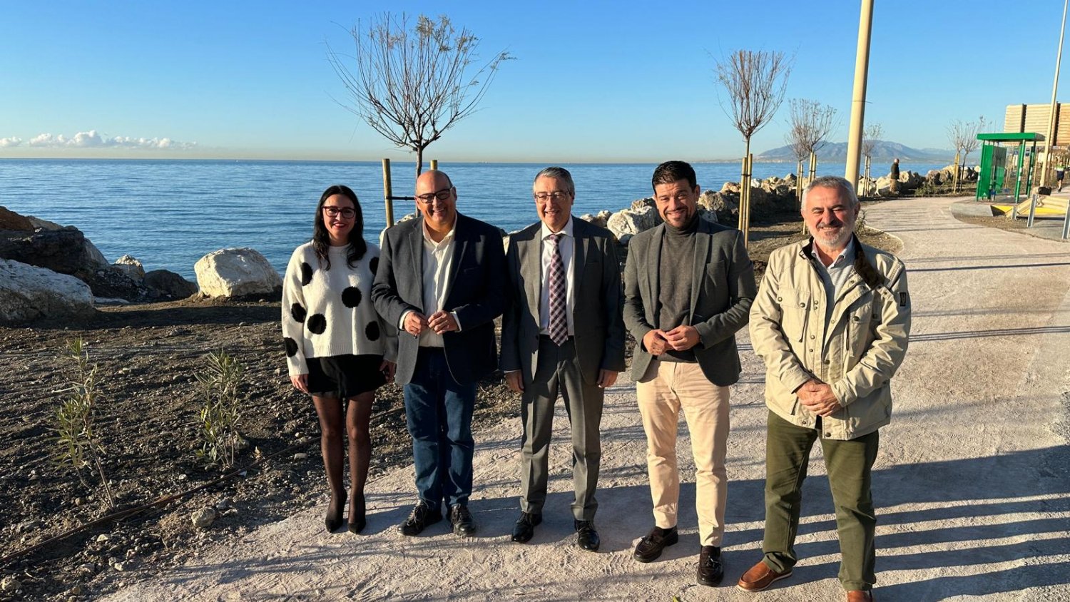 Concluye el último tramo de la Senda Litoral que une Rincón de la Victoria y Vélez-Málaga