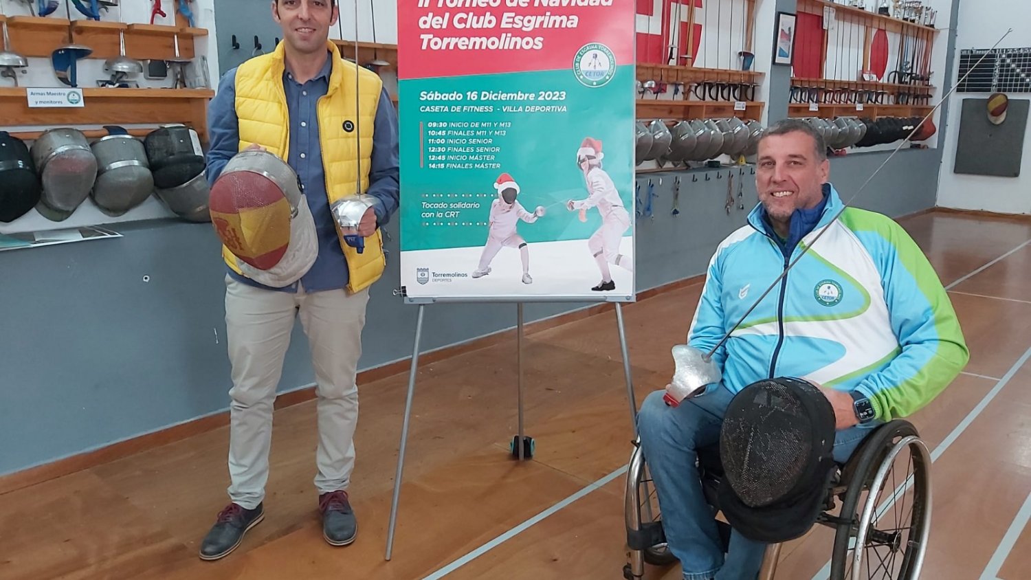 Torremolinos celebra el 16 de diciembre el segundo torneo de Navidad de esgrima
