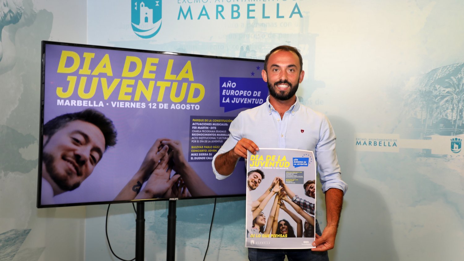 Marbella celebra el Día de la Juventud con un acto institucional en el Parque de la Constitución