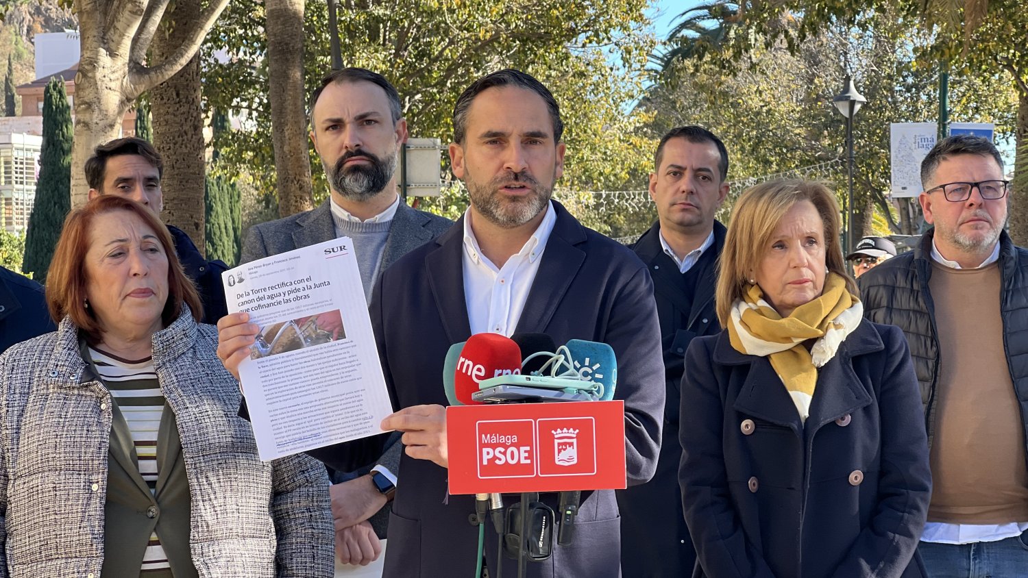 El PSOE de Málaga pide a la Junta que cofinancie las obras hídricas como De la Torre pidió en 2017