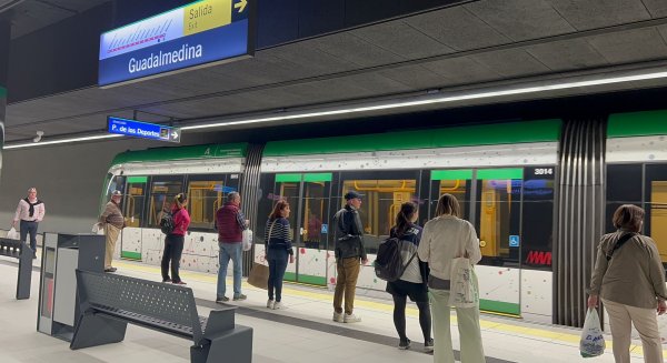 Metro de Málaga prestará por primera vez un servicio especial durante Nochevieja