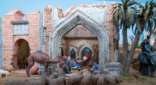La Asociación Belenista de Málaga presenta su belén monumental en el vestíbulo del MUPAM