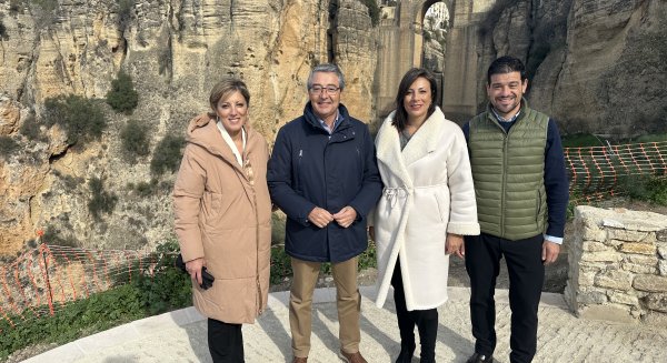 Francisco Salado afirma que la pasarela del Tajo aportará más espectacularidad y singularidad a Ronda