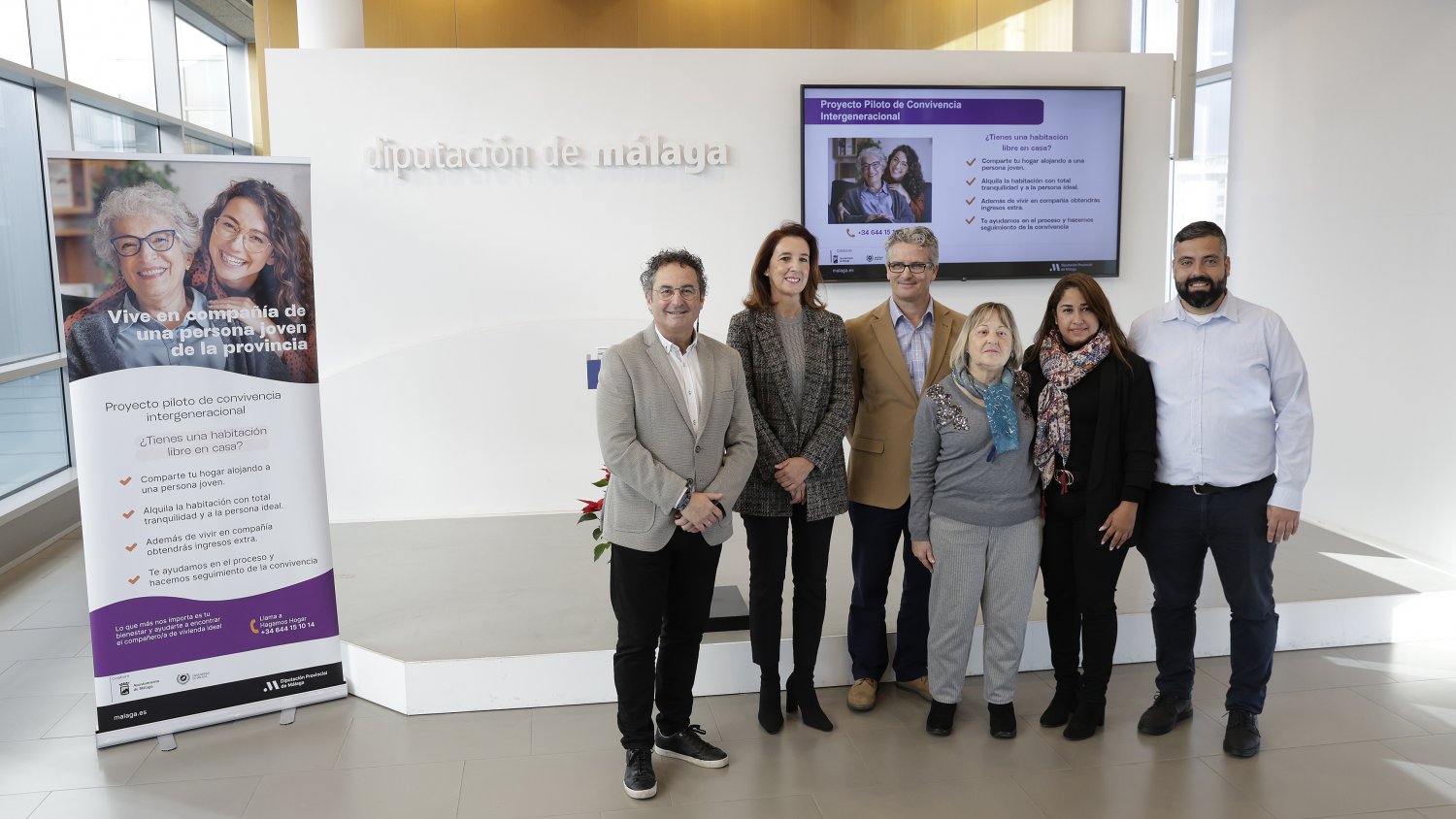 Diputación impulsa un proyecto para que jóvenes y mayores de 55 años compartan vivienda en Málaga capital