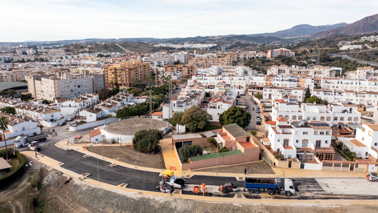 Los trabajos de ampliación de la ronda norte de circunvalación de Estepona entran en su recta final 