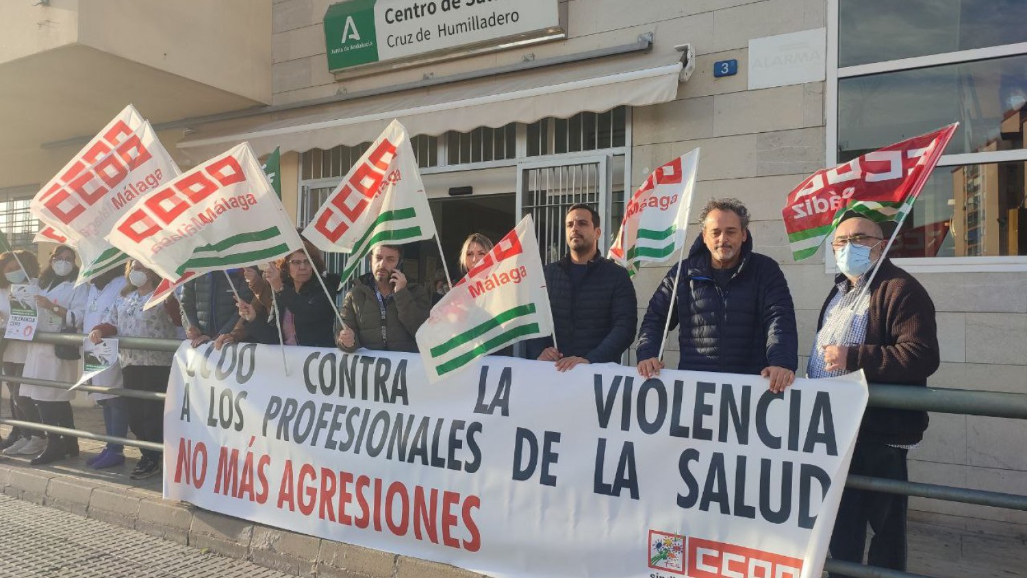 CCOO condena una nueva agresión en el centro de salud de Cruz del Humilladero de Málaga