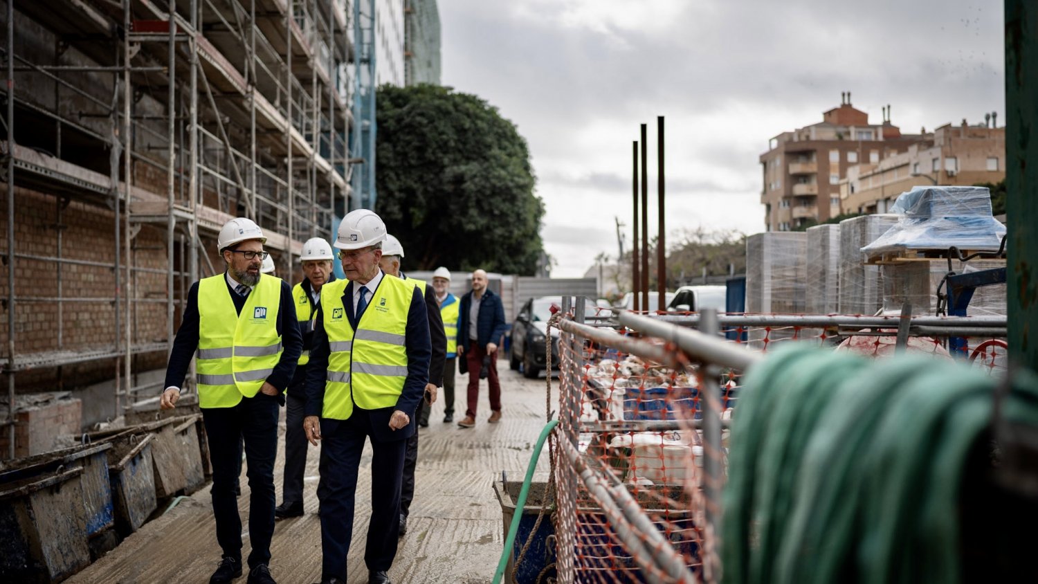 Las obras de 35 viviendas protegidas en la calle José María Garnica de Málaga se encuentran al 77% de ejecución