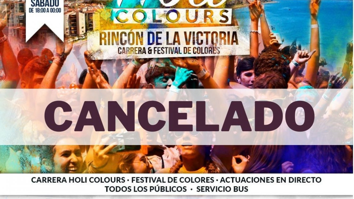 Rincón de la Victoria cancela el Festival Holi Colours ante la situación de sequía