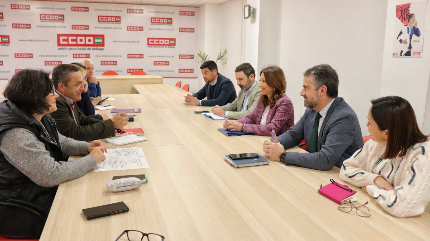 PP se reúne con los sindicatos CCOO y UGT para alcanzar una Alianza por Málaga