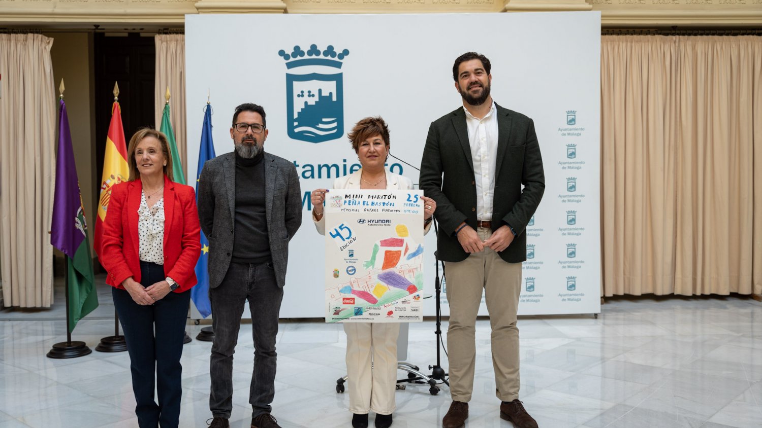 La Mini Maratón Peña El Bastón 'Memorial Rafael Fuentes' celebra en Málaga su 45ª edición el 25 de febrero