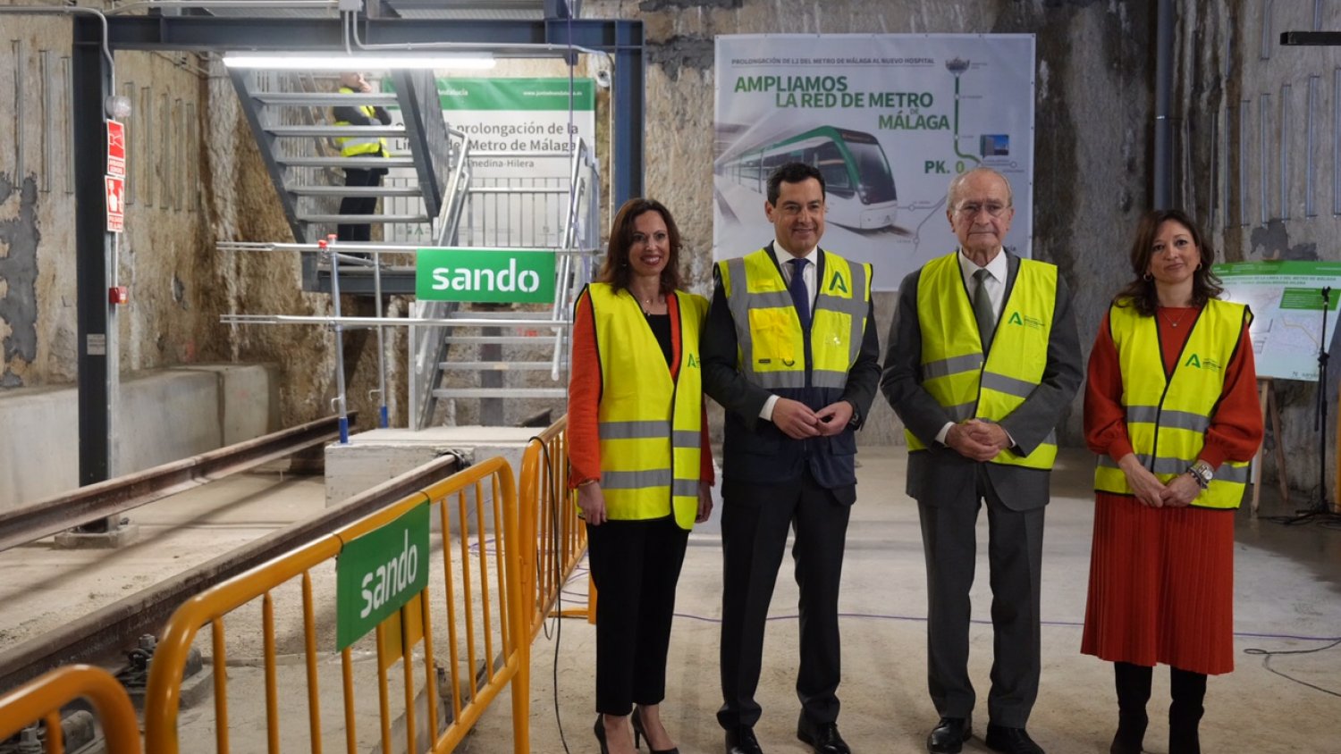 Inician las obras de prolongación del Metro de Málaga hasta el Hospital Civil