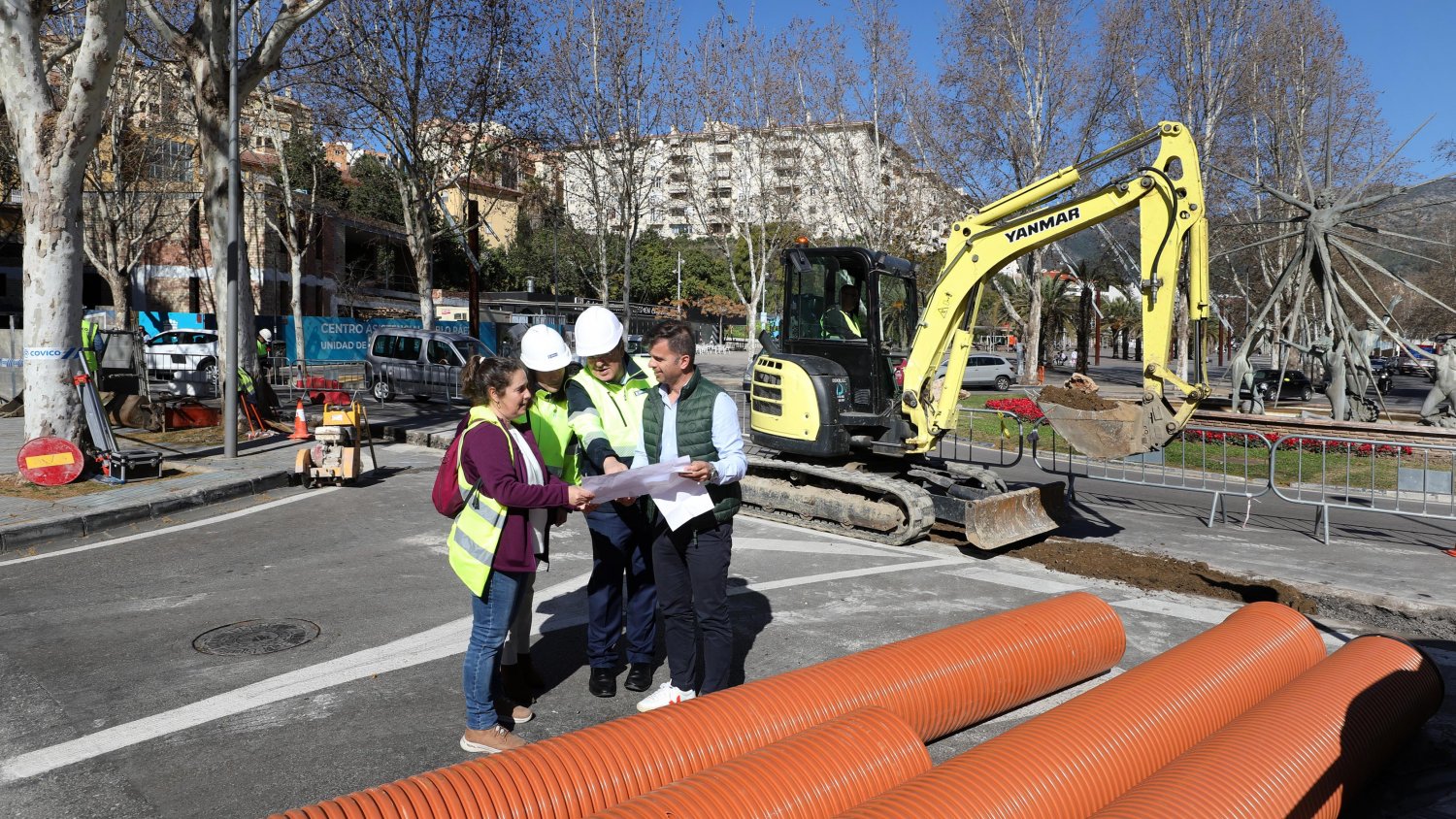 Mejoras en drenaje de rotondas para prevenir inundaciones y mejorar la seguridad vial en Marbella