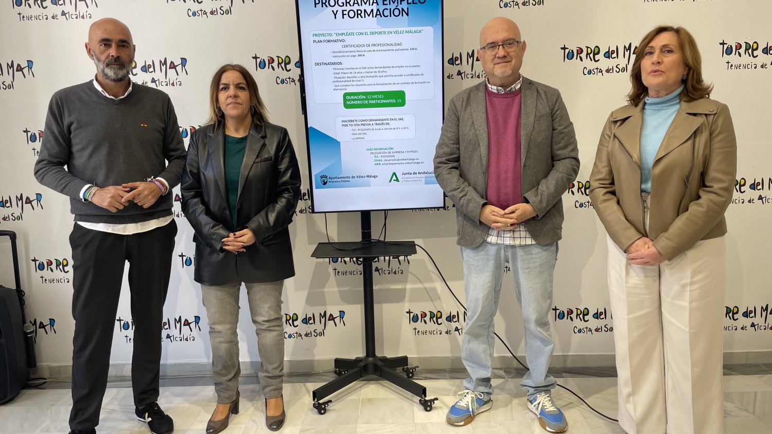 Vélez-Málaga presenta nuevos talleres de empleo remunerados en materia deportiva