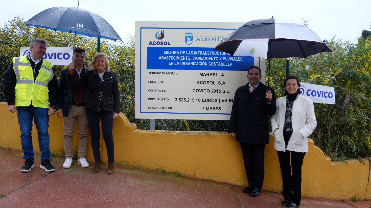 Marbella y Acosol inician las obras de renovación de redes de saneamiento, abastecimiento y pluviales en Costabella