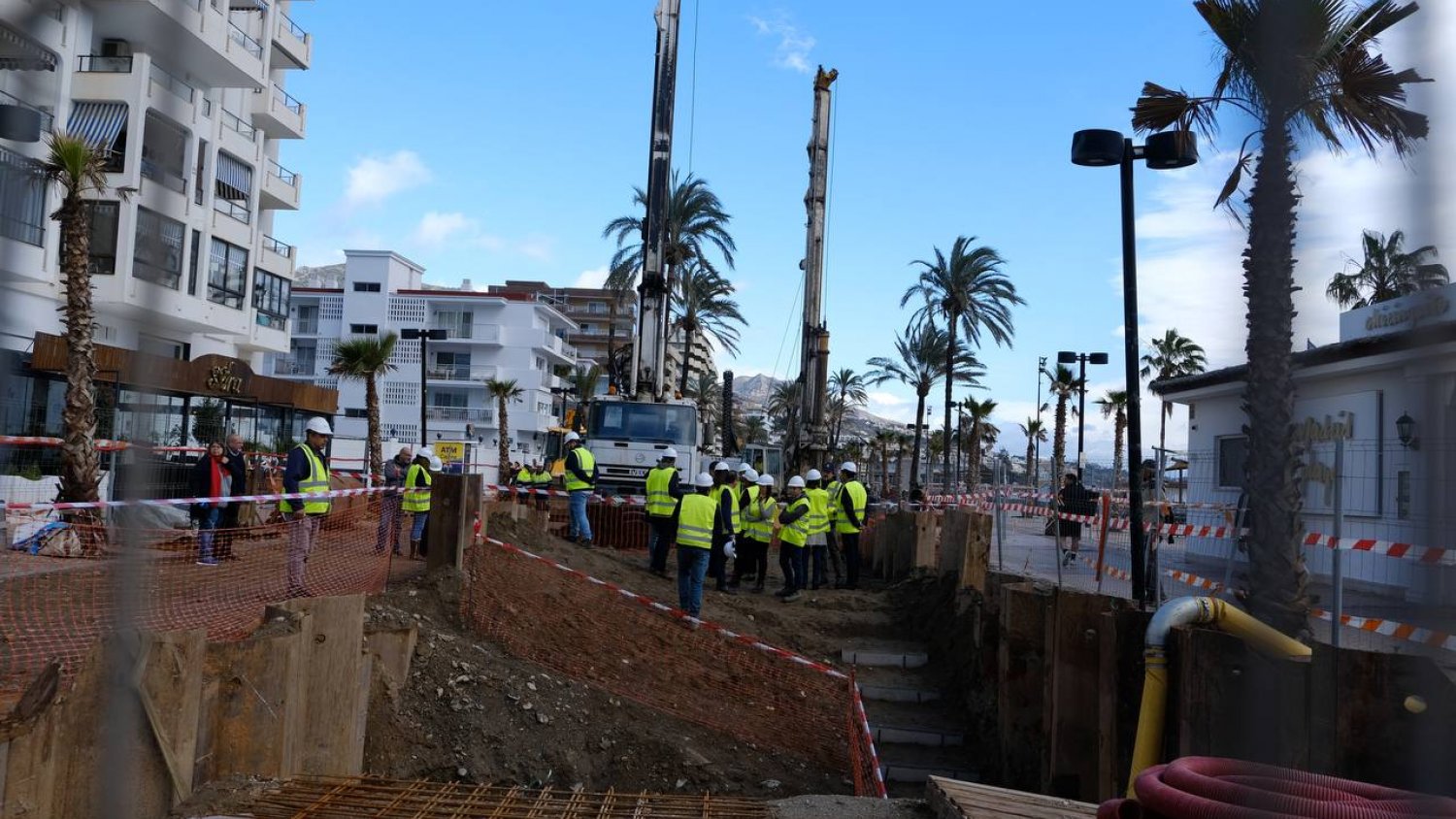 Avanzan las obras del nuevo colector de saneamiento integral en Fuengirola con una inversión de más de 7M€