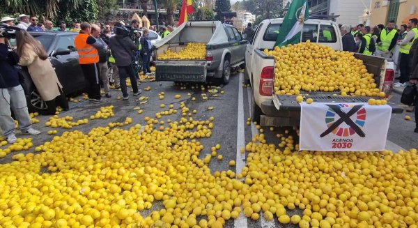 Nueva jornada de protestas de agricultores en Málaga