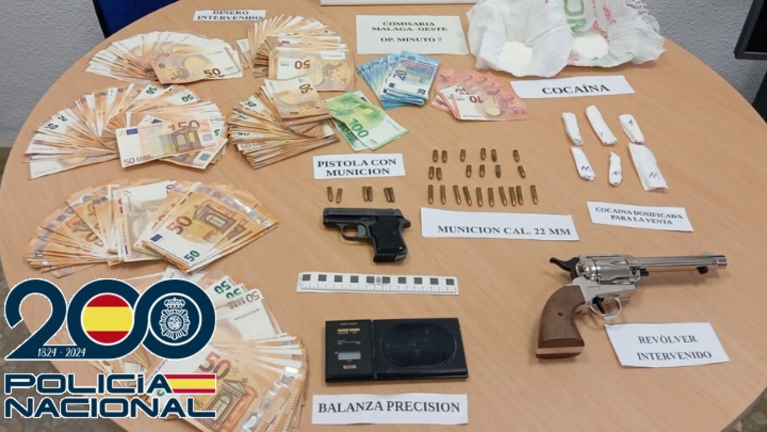 Detienen en Málaga a un septuagenario dedicado a la venta de droga mediante el sistema ‘telecoca’