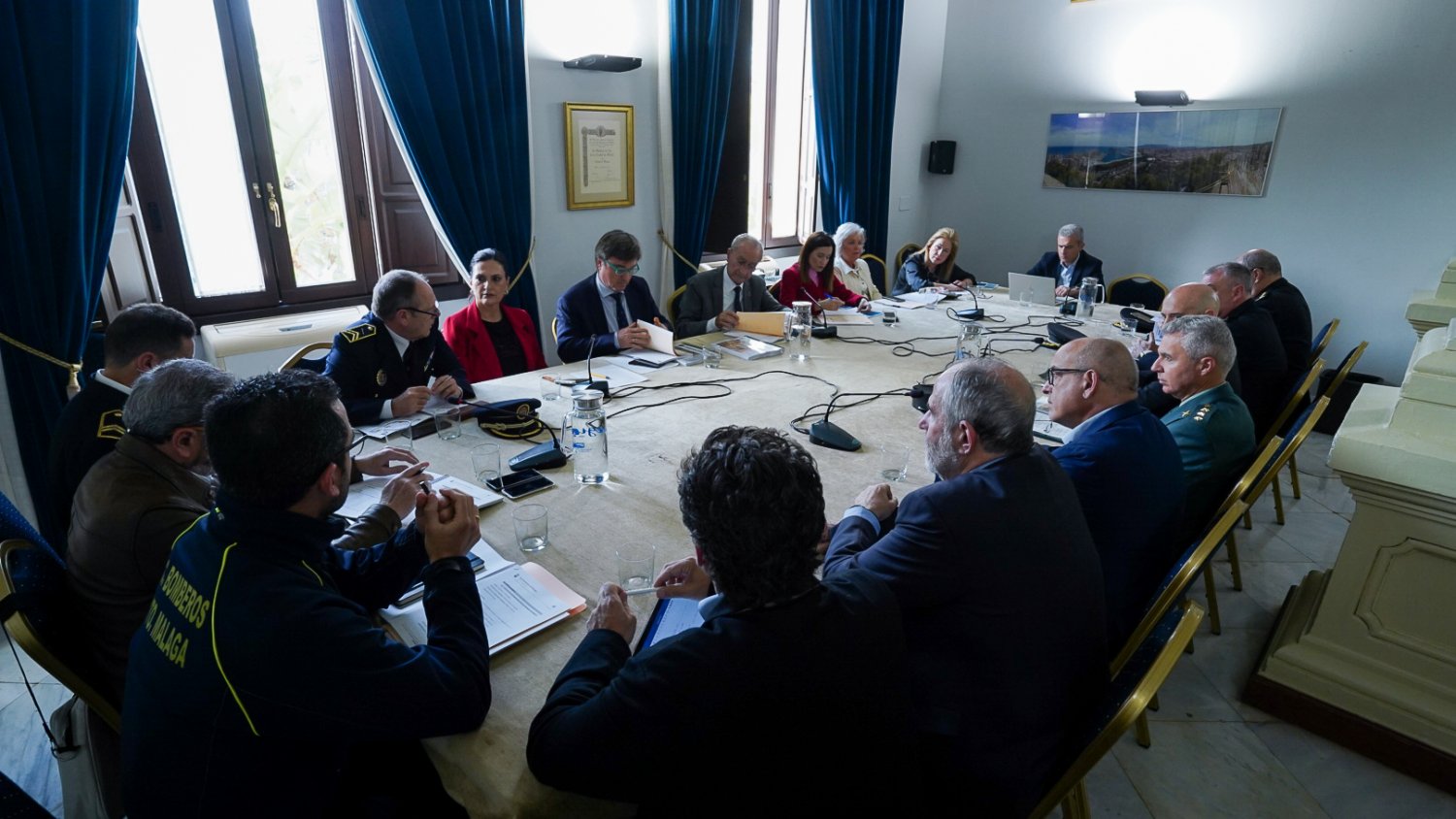 Ayuntamiento de Málaga y Subdelegación del Gobierno acuerdan el dispositivo de seguridad para Semana Santa