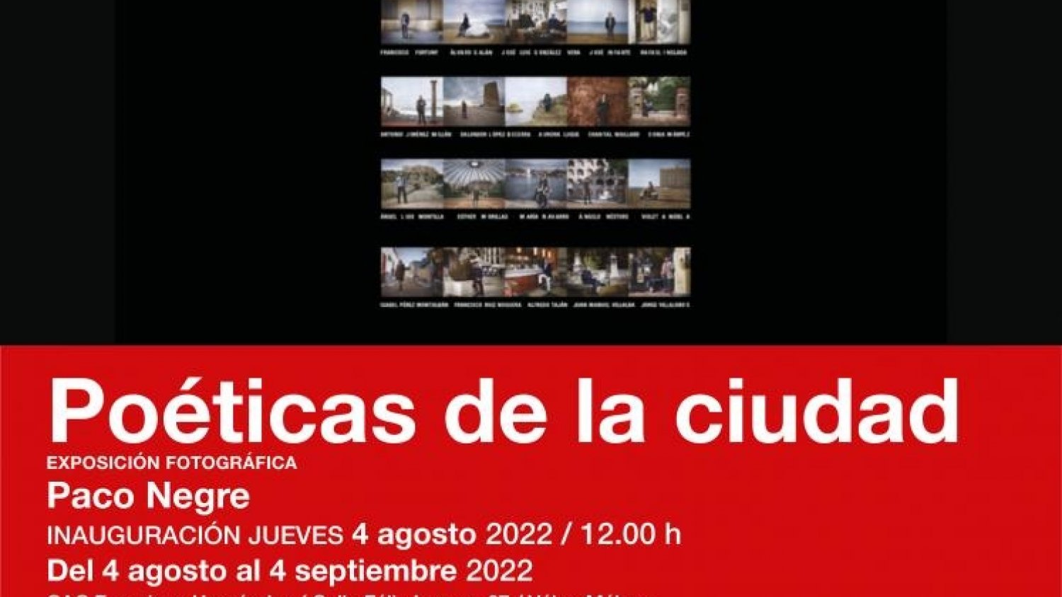 La exposición fotográfica 'Poéticas de la ciudad' de Paco Negre llega a Vélez-Málaga