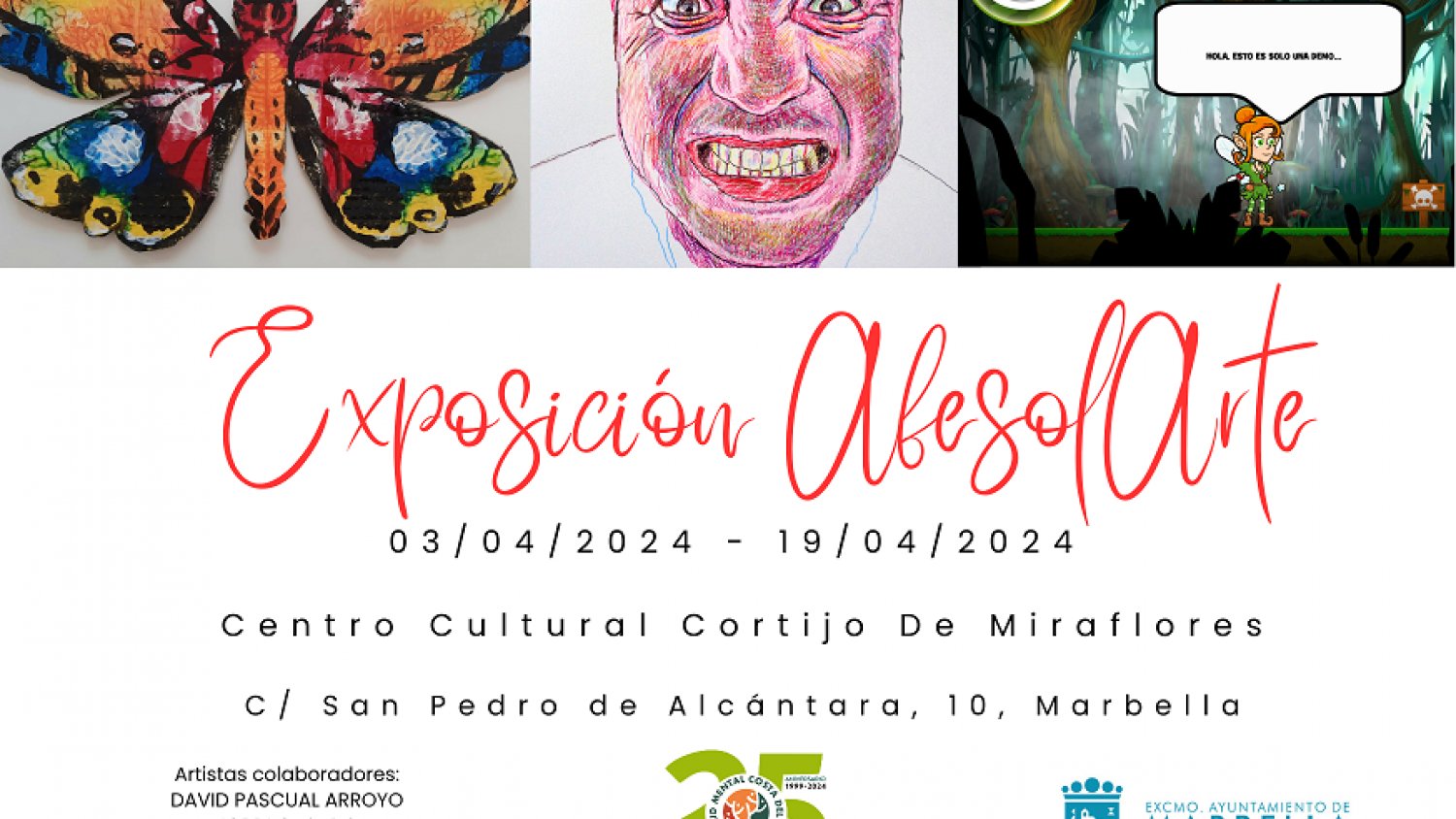 El Centro Cultural Cortijo Miraflores de Marbella alberga la exposición AfesolArte