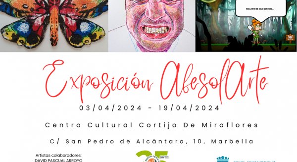 El Centro Cultural Cortijo Miraflores de Marbella alberga la exposición AfesolArte