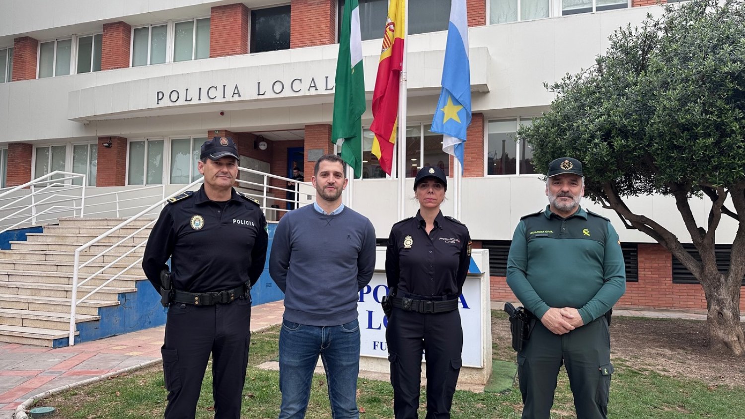 La Policía Nacional realiza un simulacro de emergencia en Fuengirola