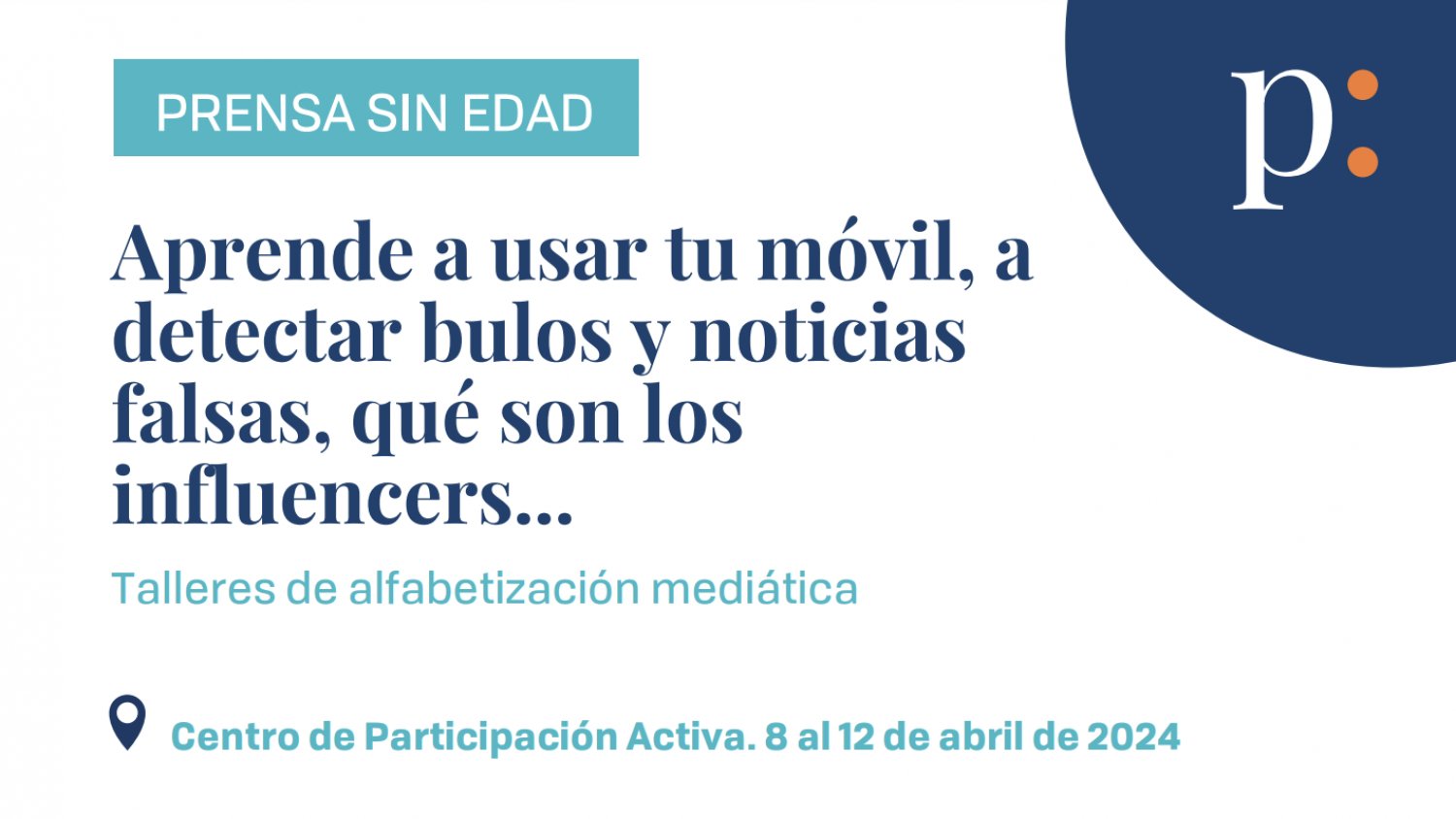 Estepona colabora en una nueva edición del proyecto de alfabetización mediática para mayores 'Prensa sin Edad' 