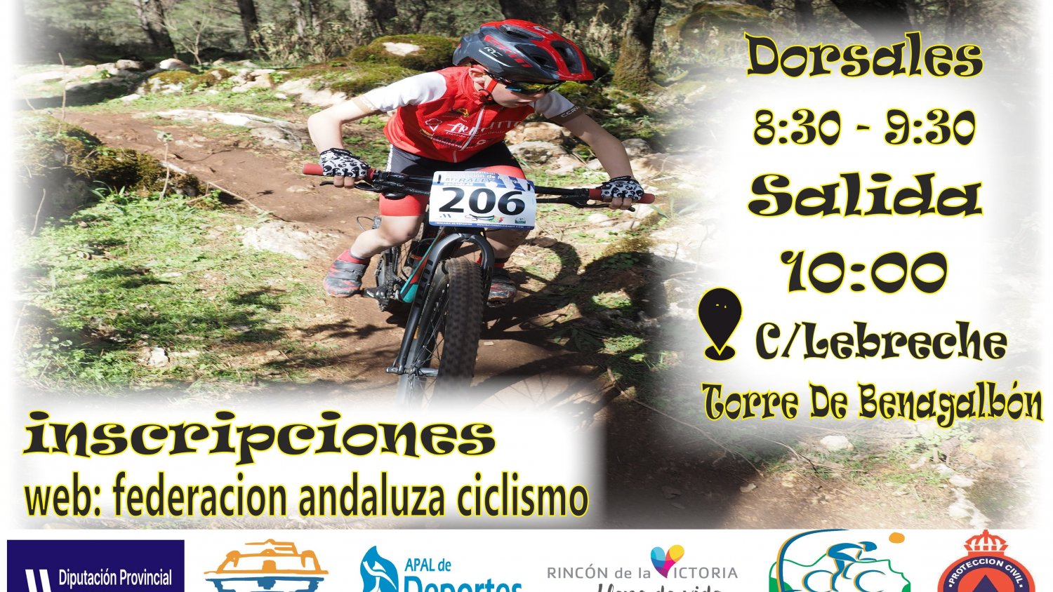 Rincón de la Victoria acoge el I Rally Escuela BTT,  prueba incluida en el XXIV Circuito Provincial de Ciclismo