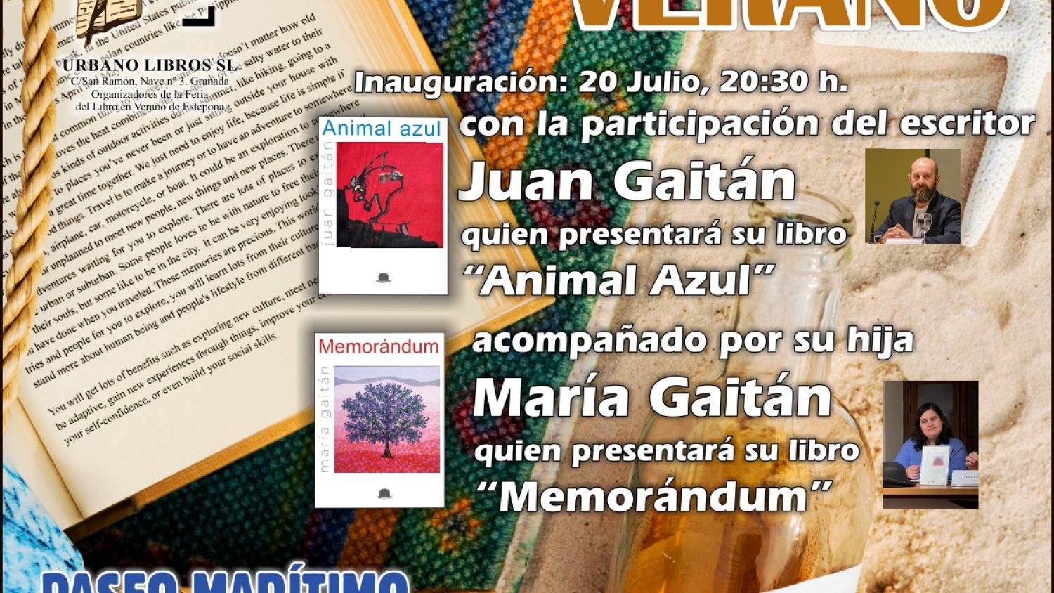 La XXVII Feria del Libro acoge la presentación de las obras literarias de Javier González Valdearcos y Estefanía Torres