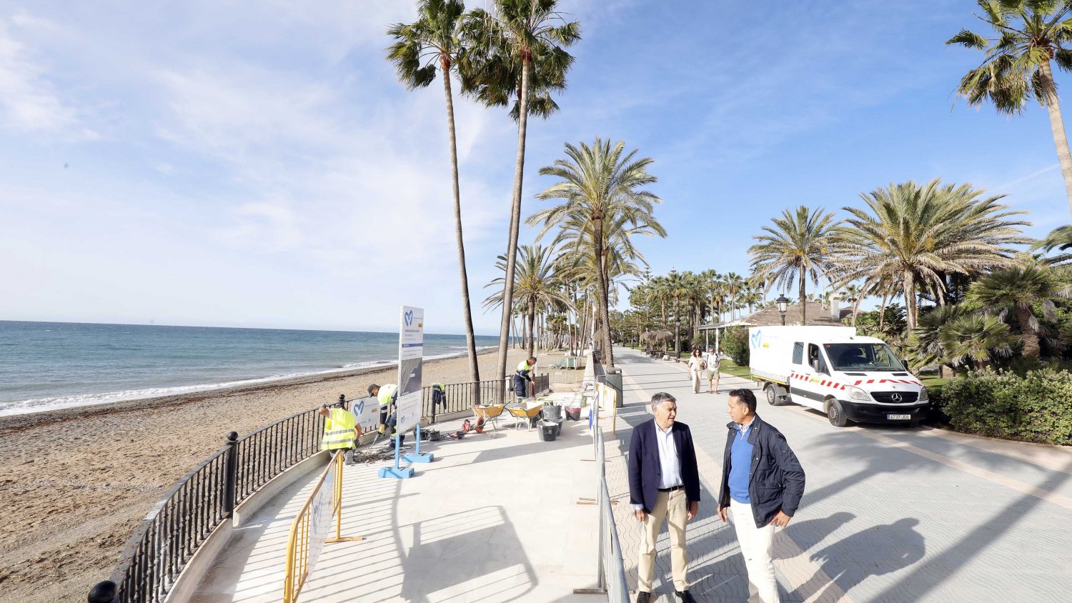Marbella acomete la primera fase de mejoras en el Paseo Marítimo de San Pedro Alcántara 