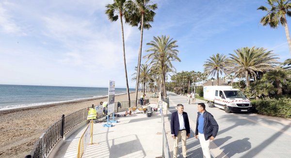 Marbella acomete la primera fase de mejoras en el Paseo Marítimo de San Pedro Alcántara 
