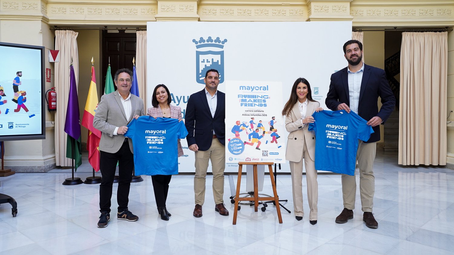 Mayoral presenta en Málaga su I Carrera Solidaria RUNNING MAKES FRIENDS a beneficio de Aldeas Infantiles SOS 