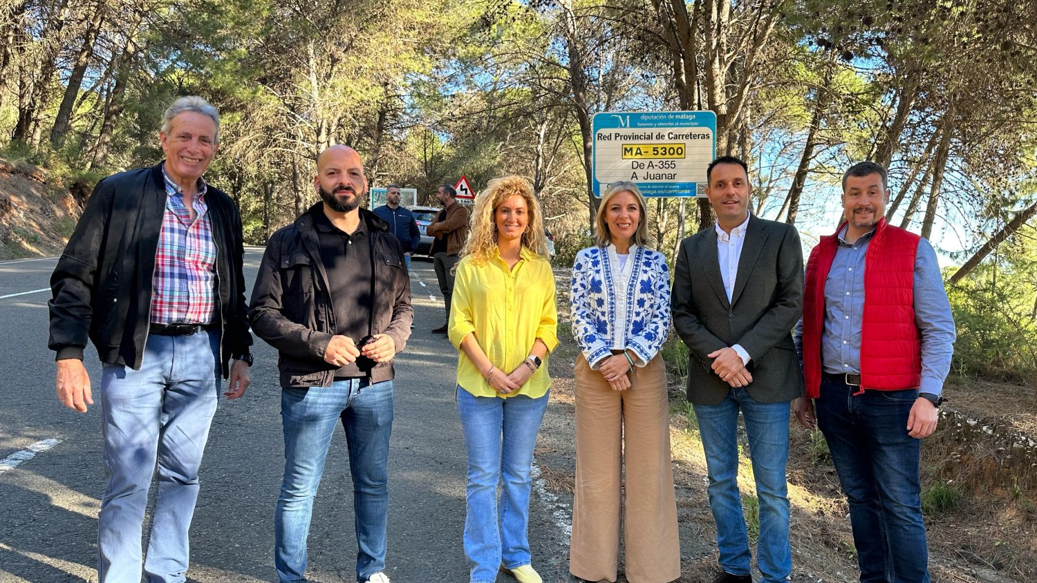 La Diputación de Málaga invierte medio millón de euros en la mejora de la carretera de acceso a El Juanar, en Ojén
