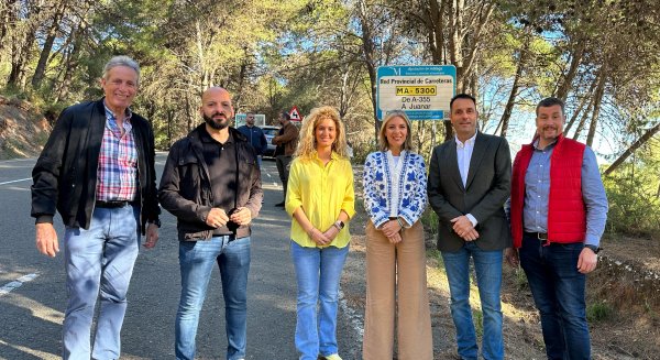 La Diputación de Málaga invierte medio millón de euros en la mejora de la carretera de acceso a El Juanar, en Ojén