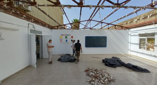 Educación invierte más de 177.000 euros en retirar amianto en el CEIP Miguel Fortes Fortes de Benamargosa