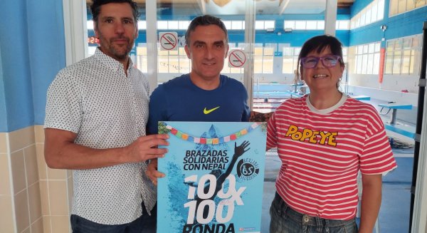 Ronda vuelve a colaborar en la IV edición de las ‘brazadas solidarias’ que organiza la Fundación ‘Vicente Ferrer’