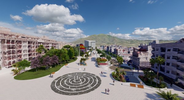 Estepona ultima la licitación de la obra del Bulevar Parque Central con el que culmina la gran transformación urbana 