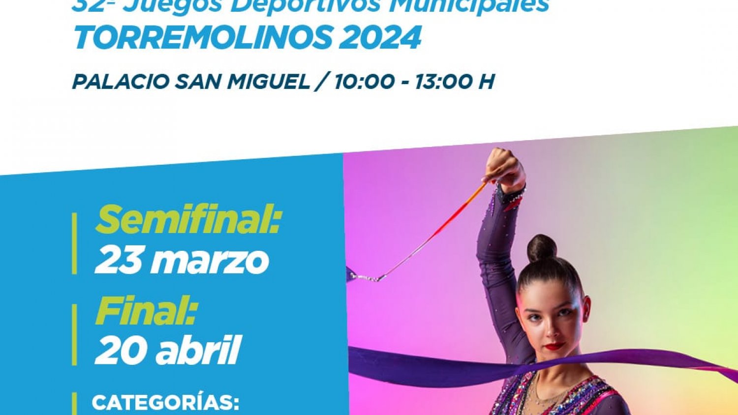 300 deportistas participan en Torremolinos en la final de gimnasia rítmica de los Juegos Deportivos Municipales