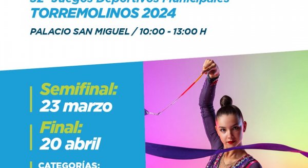 300 deportistas participan en Torremolinos en la final de gimnasia rítmica de los Juegos Deportivos Municipales