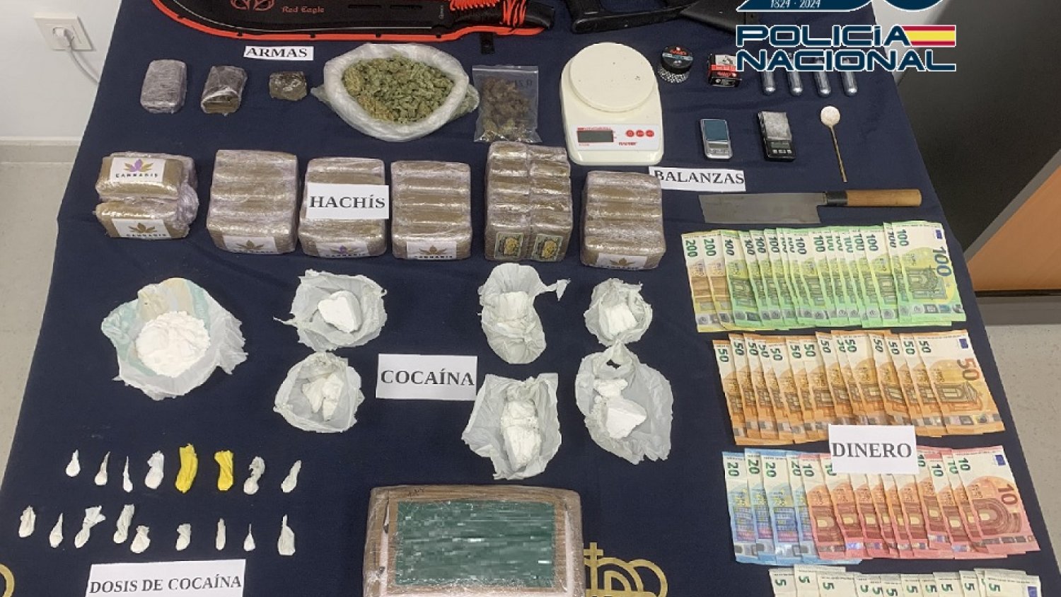 Desarticulan en Vélez-Málaga tres puntos de venta de cocaína y detienen a ocho personas 