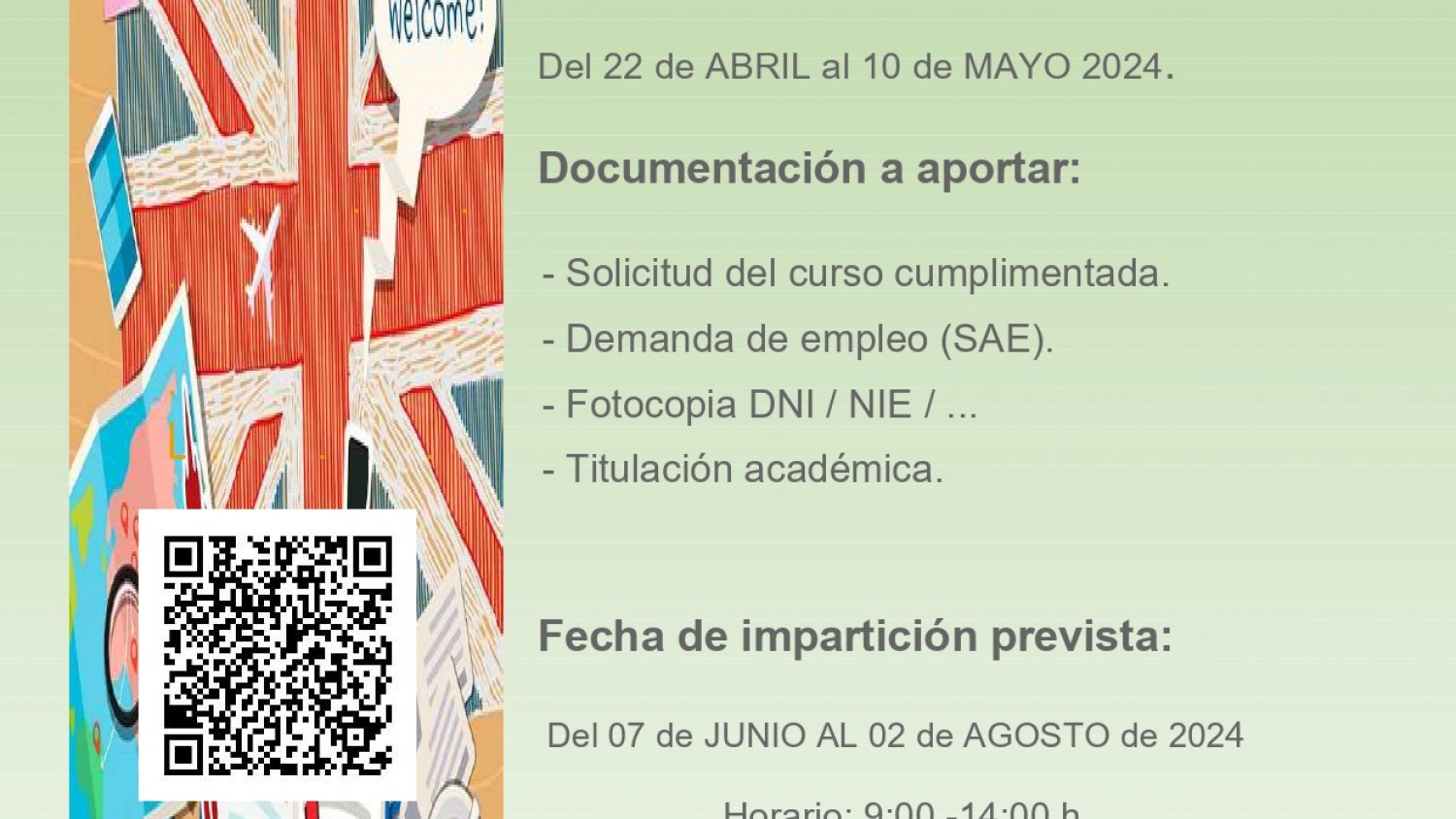 Rincón de la Victoria abre el plazo de solicitudes del curso formativo gratuito de Inglés Gestión Comercial