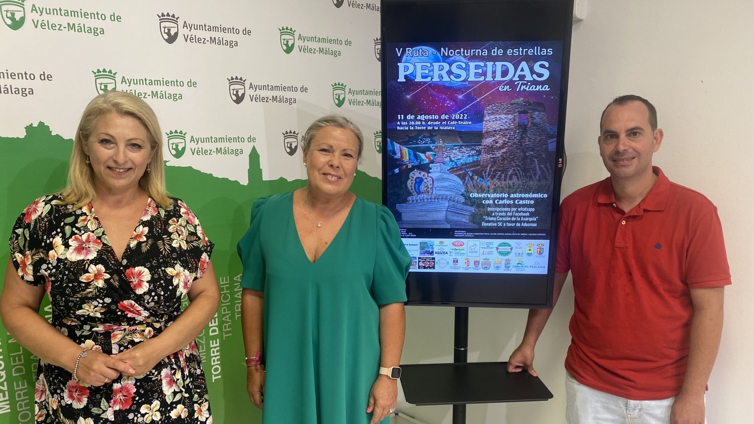 Vélez-Málaga presenta la quinta ruta nocturna de Triana para contemplar las Perseidas